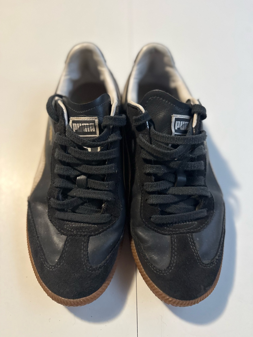 Puma Black and Gum-Trim Men's Sneakers